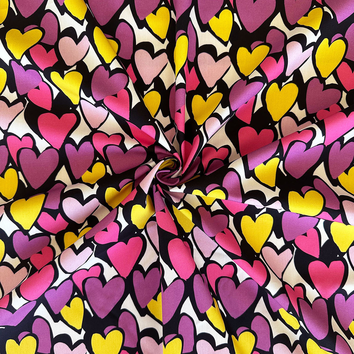 Popeline PINK HEARTBEATS – Wilhelm Zuleeg GmbH - Main Image