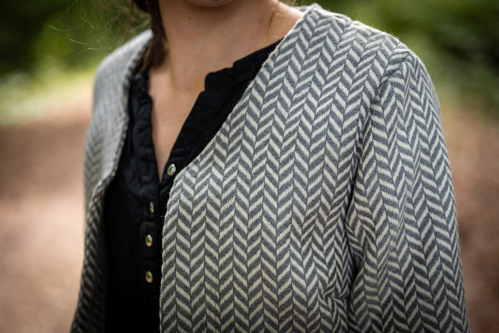 Ein Blouson als Gratisschnittmuster aus German Tweed