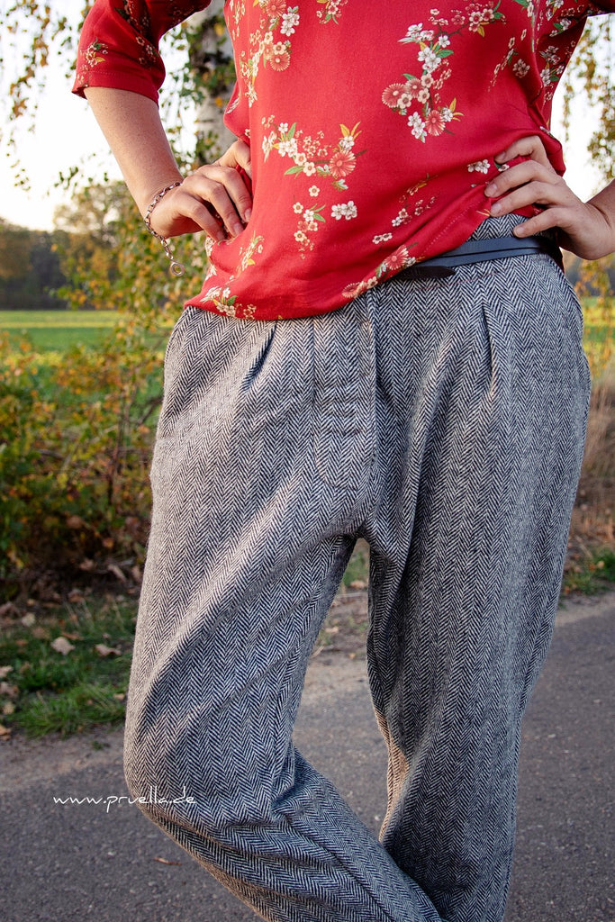 Prülla - #nummervierhose aus wertigem Zuleeg Wollwalkstoff