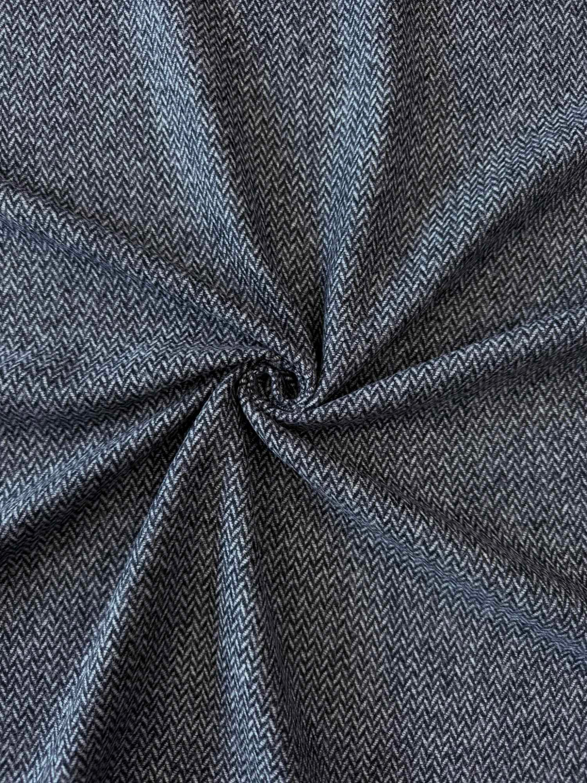 Flanell Herringbone in grau 