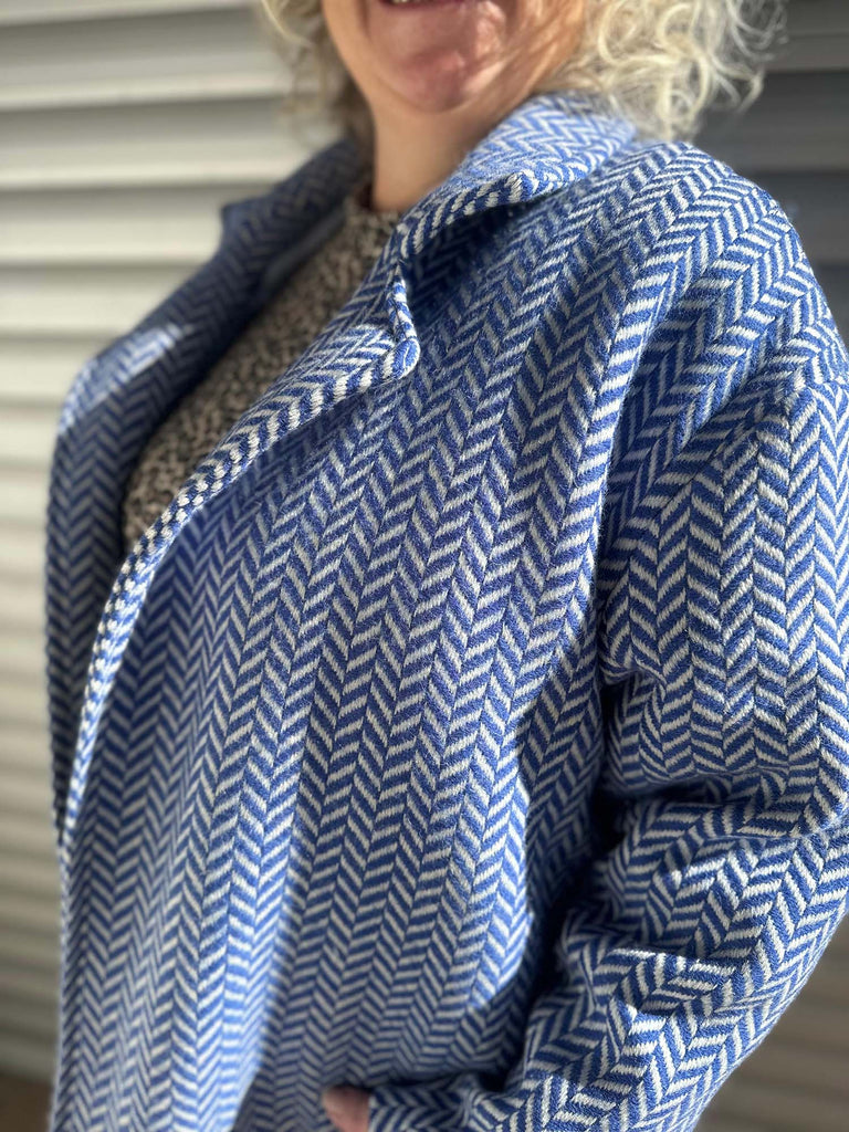 Nähbeispiel vom German Tweed als Mantel