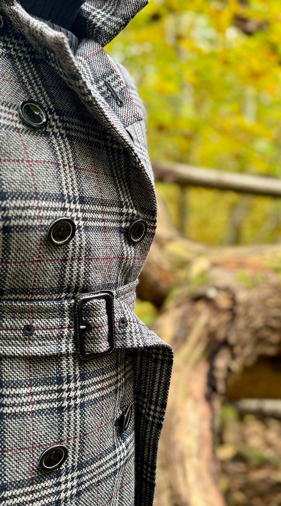 Kurzjacke aus unserem German Tweed Glencheck