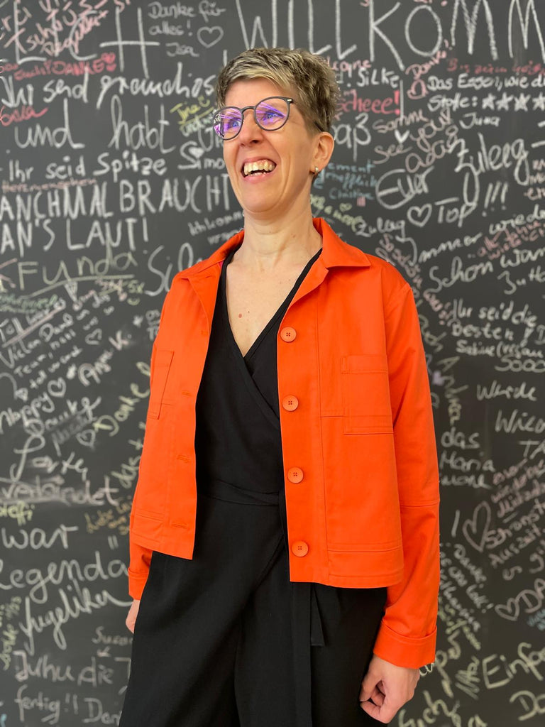 Nähbeispiel von unserem Cotton Stretch 