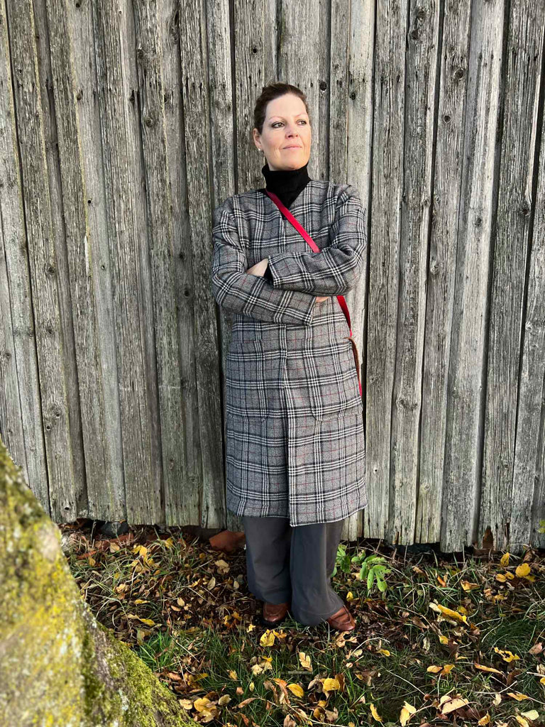 Nähbeispiel vom German Tweed Georg als Mantel Zahra_B von B-Patterns