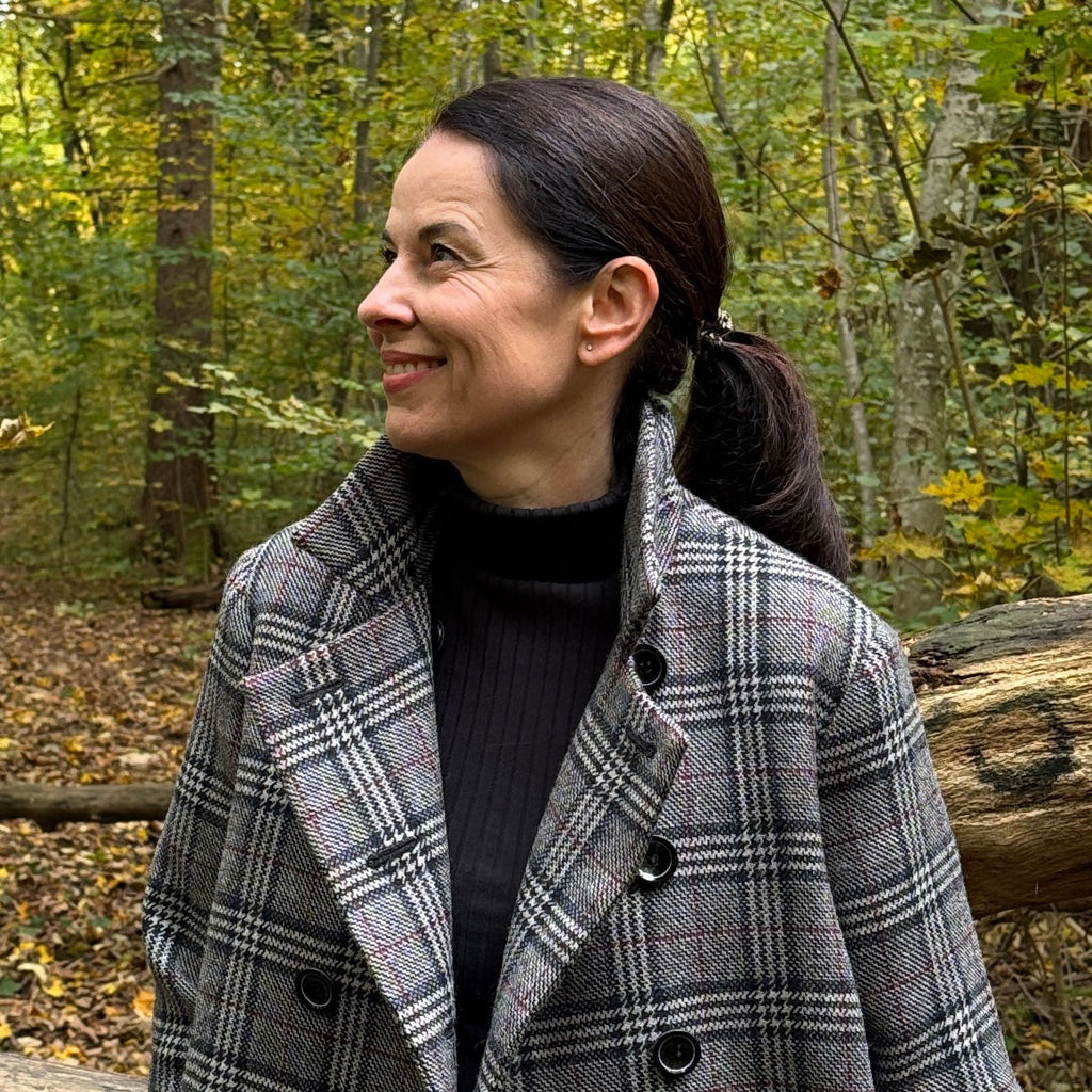 Kurzjacke aus unserem German Tweed Glencheck