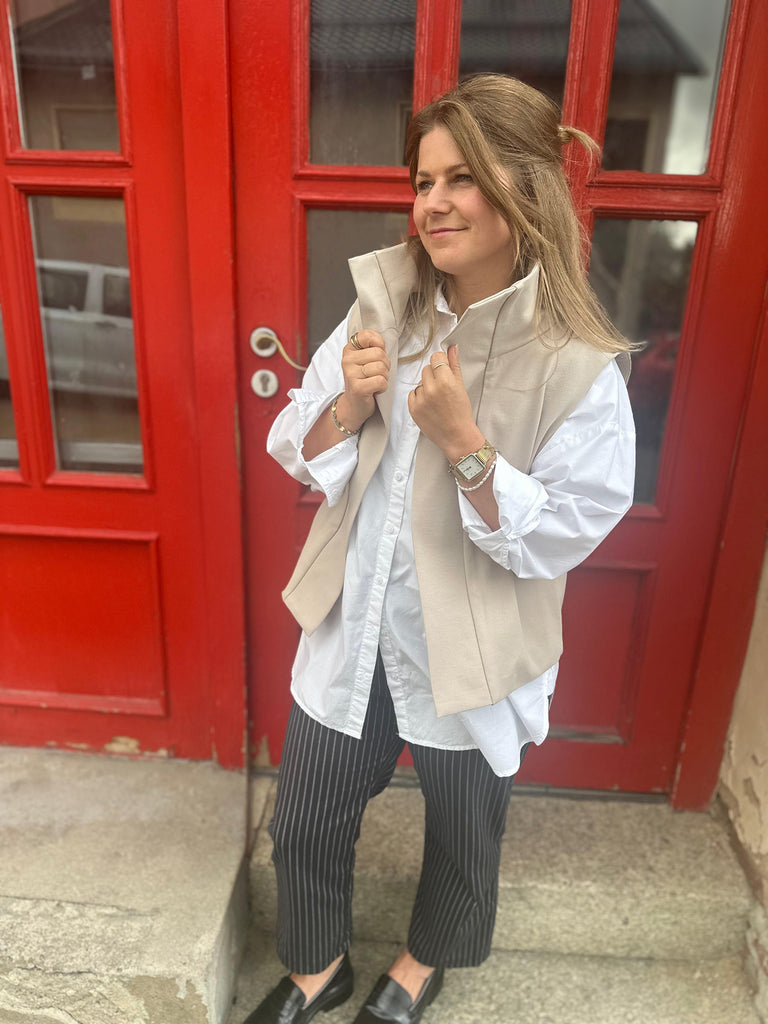 Nähbeispiel vom Romanit Jersey in der Farbe Beige 