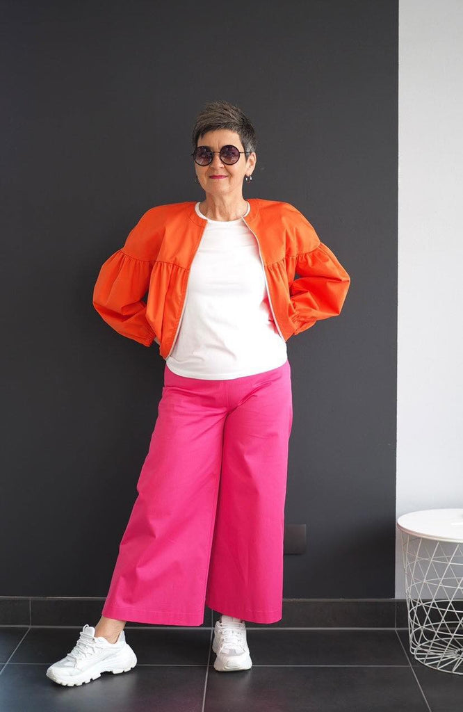 Nähbeispiel von unserem Cotton Stretch 