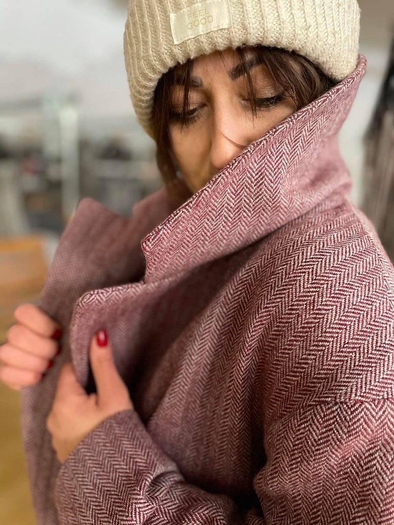 Nähbeispiel German Tweed als Schnittmuster als Mantel #116 aus der Burda 11/2015 